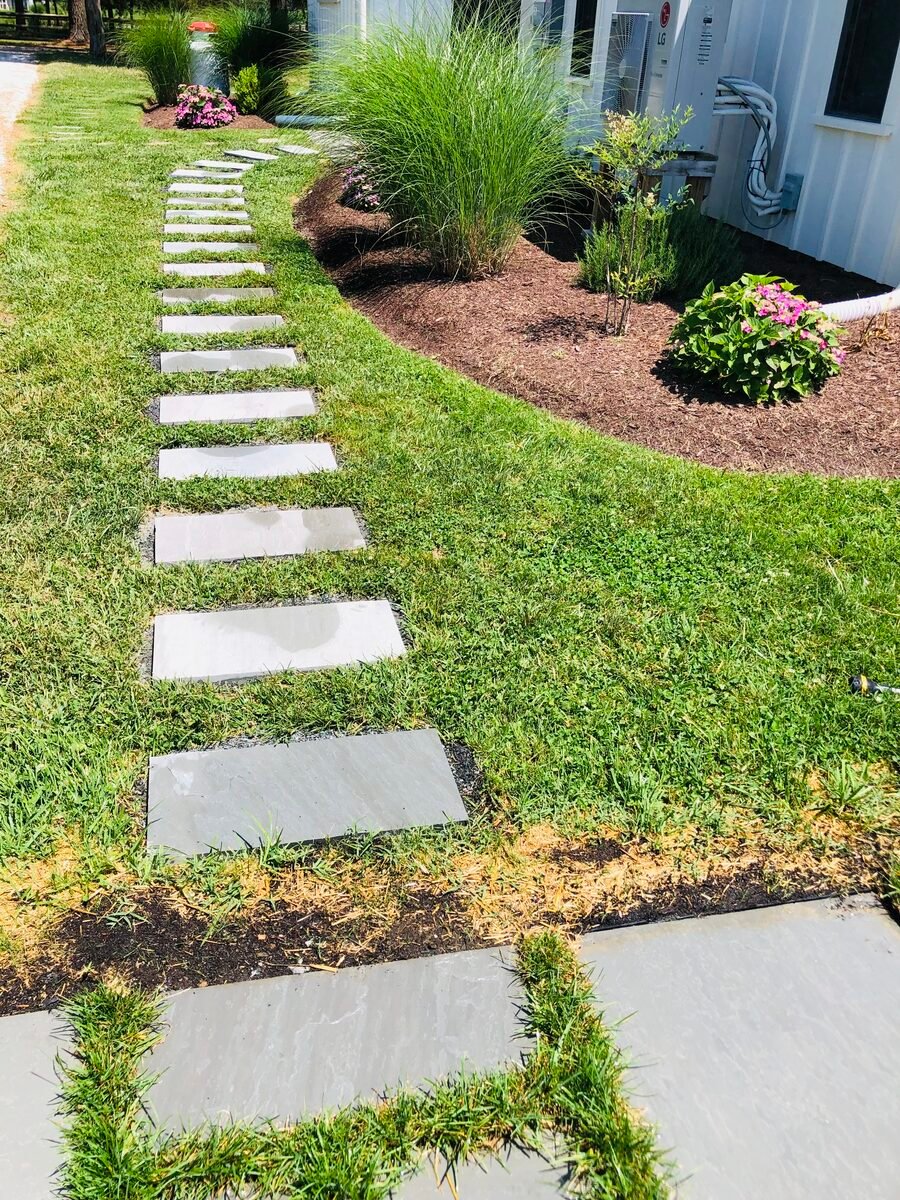 Front entrance landscaping — Easton MD