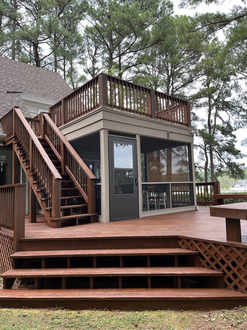 Screened porch redesign with new screening — Talbot County MD