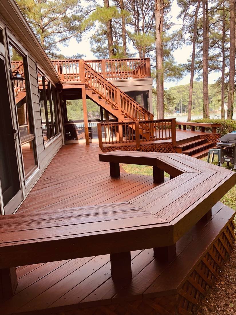 Deck painting and staining project — Eastern Shore MD