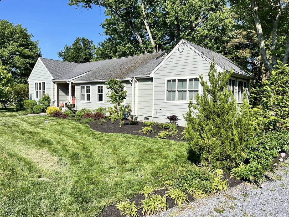 Full front yard landscaping refresh — Easton MD